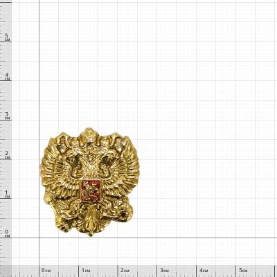 Знак нагрудный Герб ( Орел ) России золотистый закрутка (2301978) - HAKKI.RU