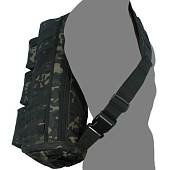 Рюкзак TAC тактический однолямочный камуфлированный 15х53х23 20 л camo-multi черный (3306958) - ВОЕНТОРГ ТЫЛОВИК