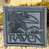 Нашивка ( шеврон патч patch ) тактическая RAVEN ВОРОН вышитая на липучке 7х6,5 темно-серый (2509788) - ВОЕНТОРГ ТЫЛОВИК