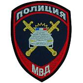 Нашивка ( шеврон ) на рукав Полиция ГИБДД МВД России 7,5х10 вышитая темно-синяя (2503361) - ВОЕНТОРГ ТЫЛОВИК