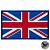 Нашивка ( шеврон патч patch ) тактическая флаг GREAT BRITAIN ВЕЛИКОБРИТАНИЯ вышитая на липучке 8х5 синяя (2504258) - HAKKI