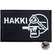 Нашивка ( шеврон патч patch ) тактическая HAKKI вышитая 80х50 на липучке черная (2509552) - ВОЕНТОРГ ТЫЛОВИК