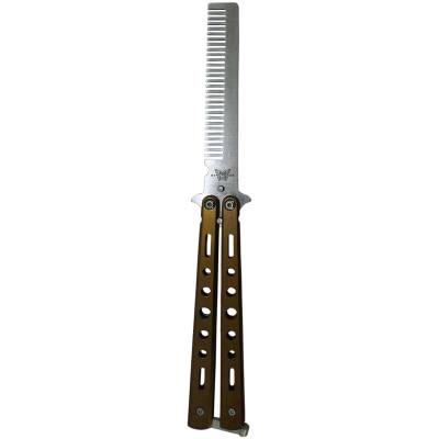 Расческа - бабочка Benchmade складная золотистая (3508999) - HAKKI.RU