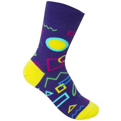 Носки SANTA SOCKS женские Геометрические фигуры фиолетовые (1216072) - HAKKI.RU