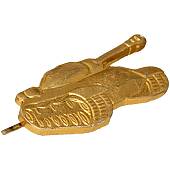 Эмблема ( знак ) петличная ( петлица ) Танковые войска левая золотистая (2102050) - ВОЕНТОРГ ТЫЛОВИК