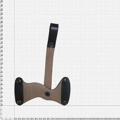 Кобура поясная для пистолета Макарова ПМ открытая кожаная черная (3203947) - HAKKI.RU