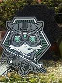 Нашивка ( шеврон патч patch ) тактическая СПЕЦНАЗ КОТИК С АВТОМАТОМ 3D PVC на липучке 7,5х8,5 (2504352) - ВОЕНТОРГ ТЫЛОВИК