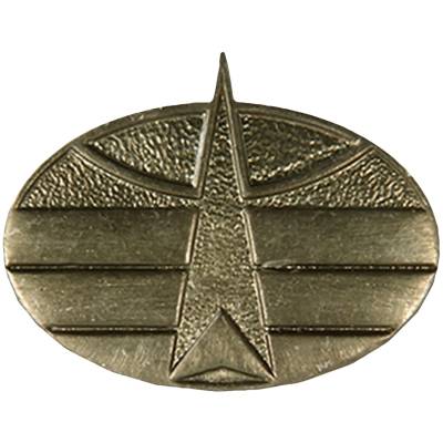 Эмблема ( знак ) петличная ( петлица ) Космических войск защитная (2102088) - HAKKI.RU
