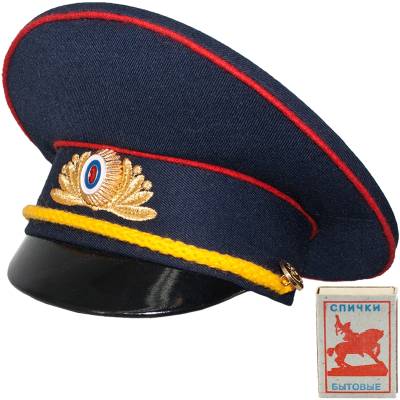 Фуражка сувенирная мини Полиция МВД России генеральская (4903019) - HAKKI.RU