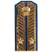 Знак фрачный Погон парадный ВКС ( Воздушно-космические силы ) лейтенант 10х22 на пимсе золотистый (2302030) - ВОЕНТОРГ ТЫЛОВИК
