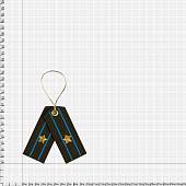 Вымпел мини в авто погоны вышитые Майор ВДВ / ВКС России (4501076) - ВОЕНТОРГ ТЫЛОВИК
