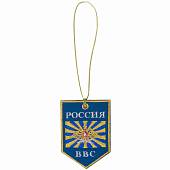 Вымпел мини в авто с вышивкой ВВС России 10х7 голубой (4501042) - ВОЕНТОРГ ТЫЛОВИК