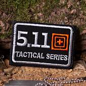 Нашивка ( шеврон патч patch ) тактическая 5.11 tactical series вышитая на липучке 7,5х5 черная (2509240) - ВОЕНТОРГ ТЫЛОВИК