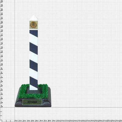 Столб пограничный сувенирный Эстония настольный 9х9х22 см (4803031) - HAKKI.RU