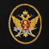 Футболка c символикой ФСИН России вышитая черная (1208019) - ВОЕНТОРГ ТЫЛОВИК