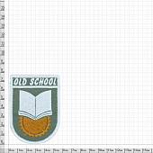 Нашивка ( шеврон патч patch ) тактическая OLD SCHOOL вышитая на липуче 8х5,5 оливковая (2509146) - ВОЕНТОРГ ТЫЛОВИК