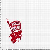 Наклейка на авто виниловая светоотражающая RED DEVIL 14х6 (12016027) - ВОЕНТОРГ ТЫЛОВИК