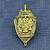 Знак фрачный ФСБ России 14х27 мм латунный (2302080) - HAKKI