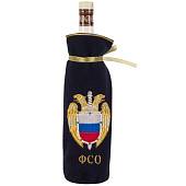Мешочек ( чехол ) для бутылки с символикой ФСО России / Россия вышитый темно-синий (4405044) - ВОЕНТОРГ ТЫЛОВИК