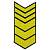 Знак - годичка ( нашивка шеврон ) нарукавный за выслугу лет ( по годам службы ) 18 лет вышитый (2508043) - HAKKI