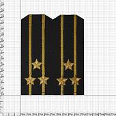 Погоны ВМФ на офисную форму Капитан 1 ранга рип-стоп машинная вышивка пластик (2204991) - ВОЕНТОРГ ТЫЛОВИК